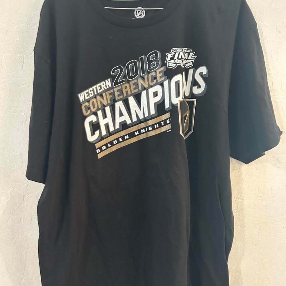 Fanatics Vegas Golden Knights 2018 Western Conference Champions T-Shirt XL